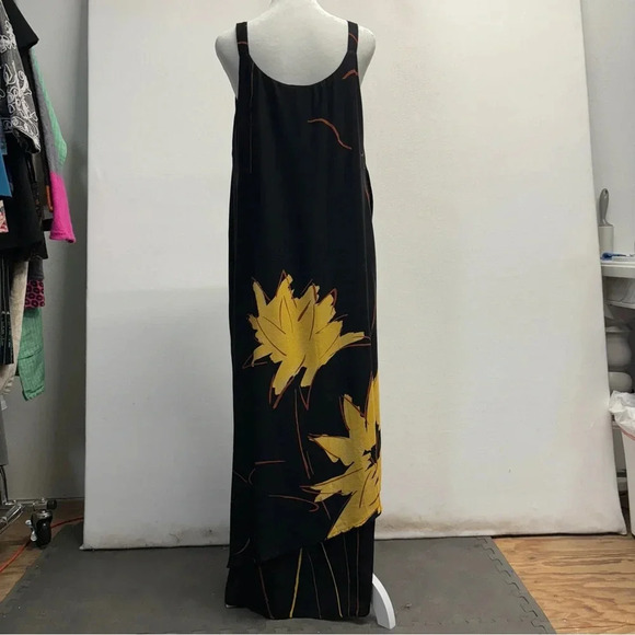 Animale by Jacques Ruc Layered Floral Tank Maxi Dress 3 / L Cotton - Picture 6 of 11